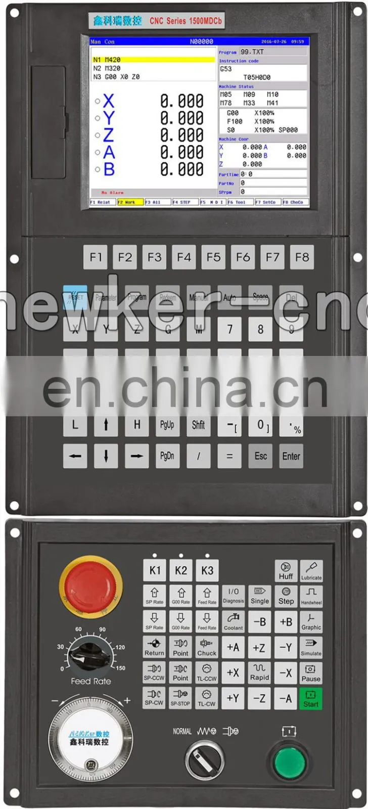 Combined lathe and milling machine 6 Axis closed loop CNC controller
