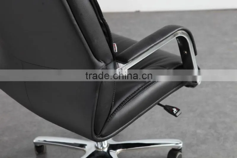 Modern leather executive chair with armrest