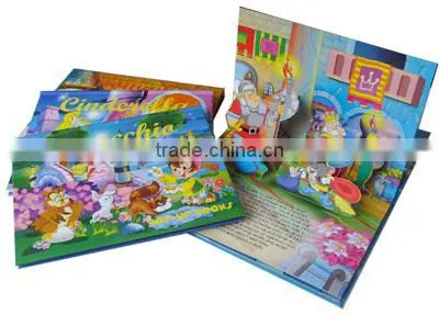 Custom coloring child pop up hardcover book printing