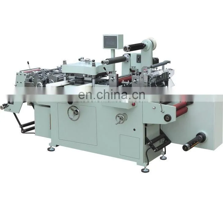 UTM420Z Automatic Adhesive Label Film Flatbed Die Cutting Machine, Flat bed roll clear sticker tape punching press cutter