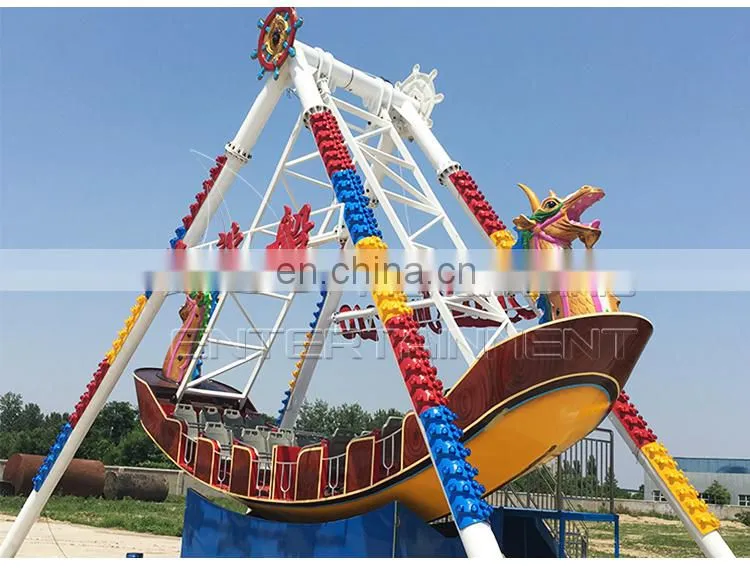 Entertainment fairground pirate ship rides thrilling outdoor games amusement park for sale