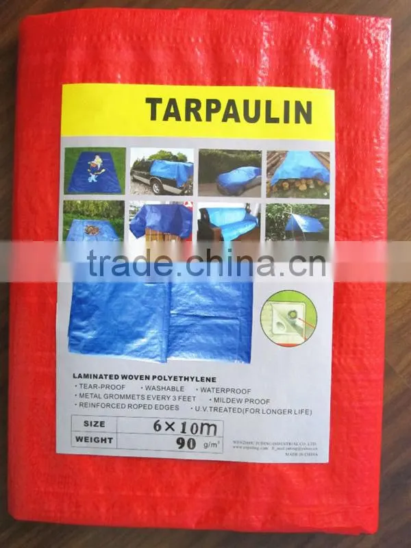PE tarpaulin,tent material, waterproof outdoor plastic cover, blue poly tarp, hdpe fabric