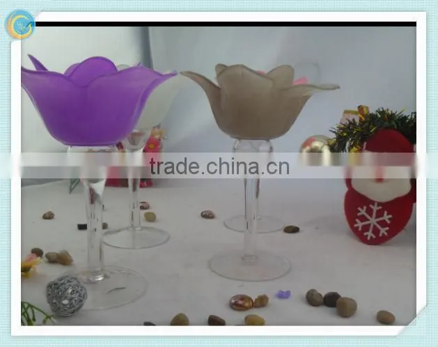 gold candelabra goblet candle holder