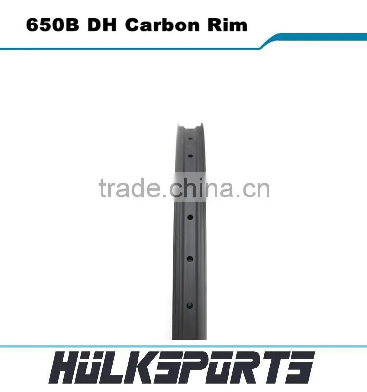 Hot sale 650b DH mountain bike rims 42mm width carbon 27.5er mtb wheels 28H-36H 650B dh carbon rim