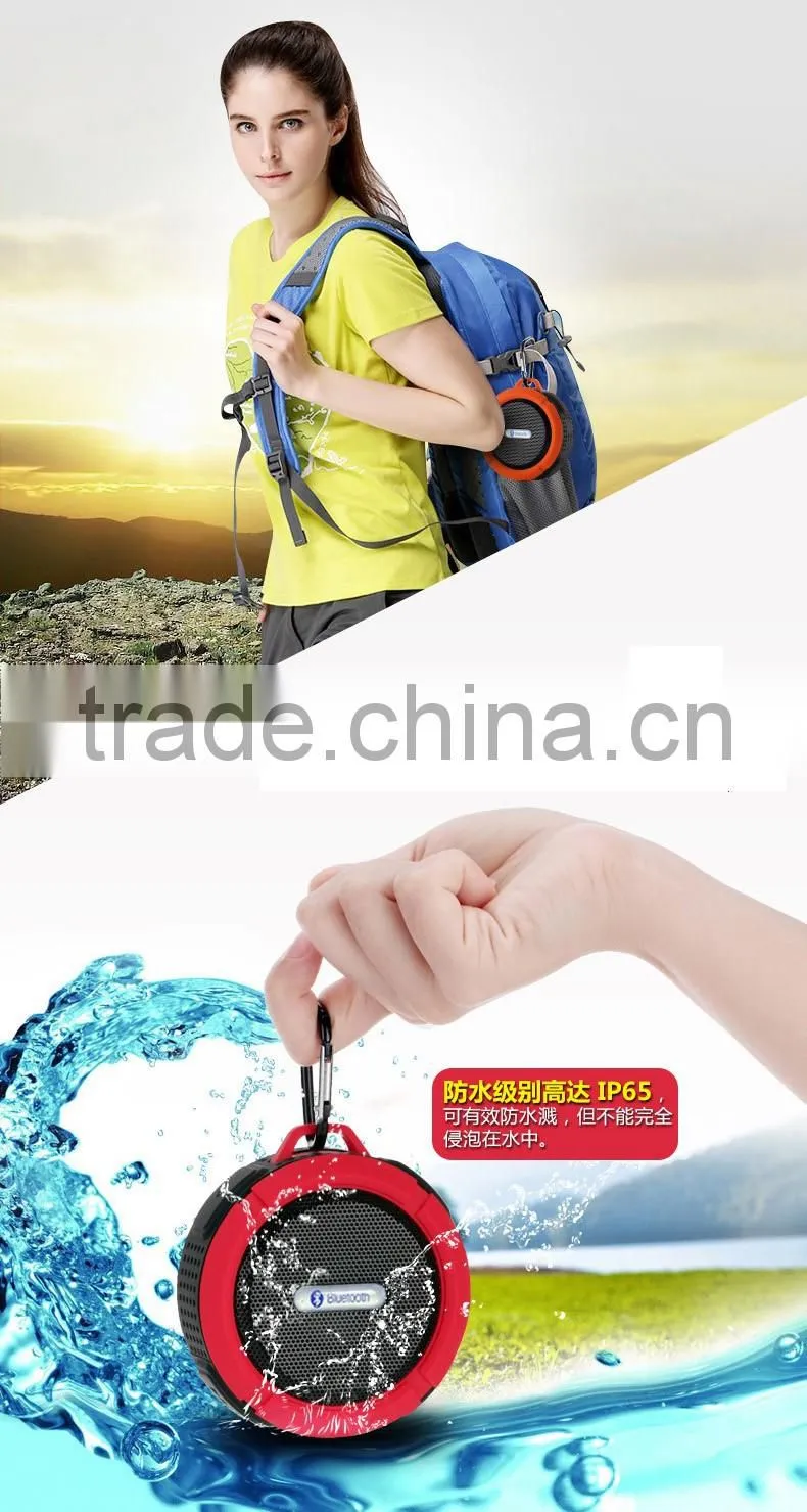 My vision Portable Wireless Bluetooth Speaker C6 Waterproof With One Year Warranty 2016 New Products
