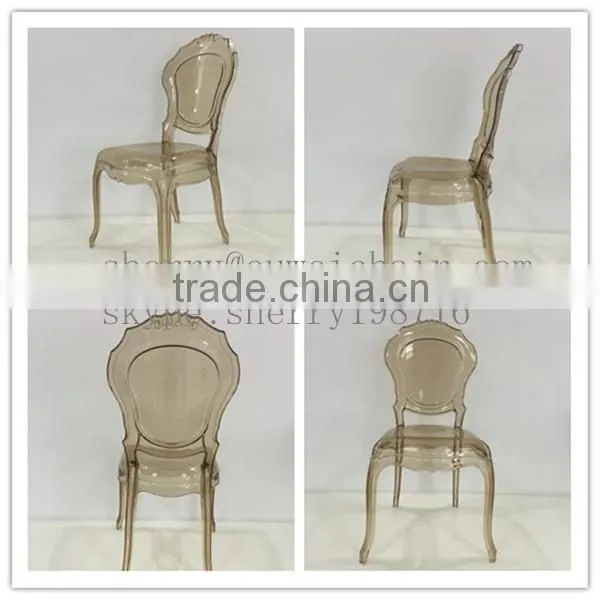 crystal clear wedding chair