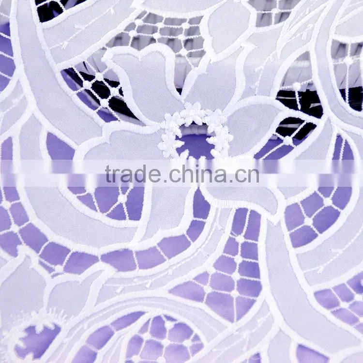 New special design best price fashion water soluble lace fabric for curtain/bridal