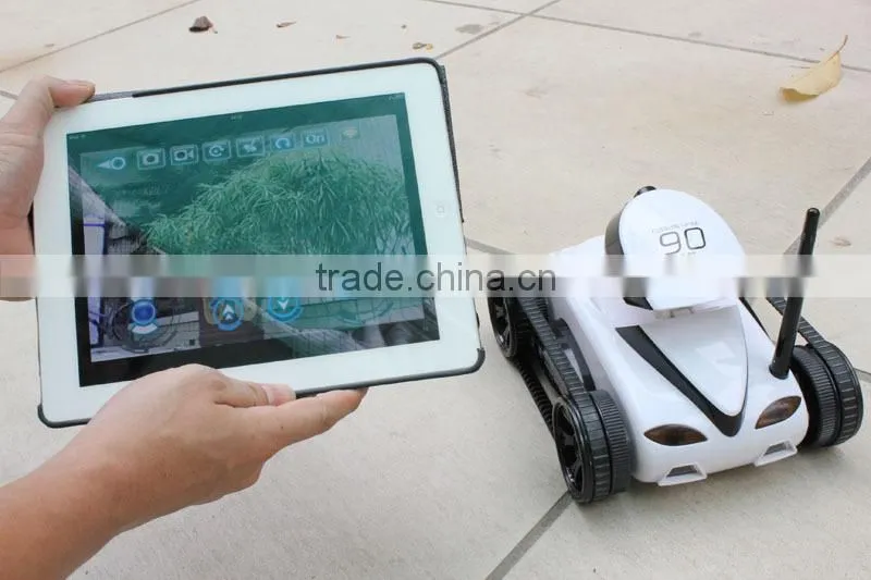 2014 new 4 Channel Wifi Remote Control tank With Camera controlled by iPhone Android mobile phone