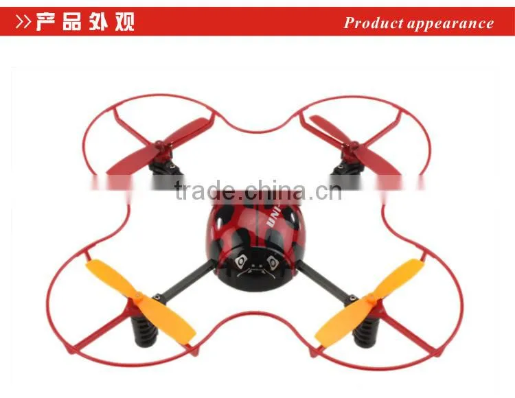 China Manufacture 2.4G 4 CH 4 Axis RC Ladybird RC Quadrocopter UFO with Gyro RC Drone RTF