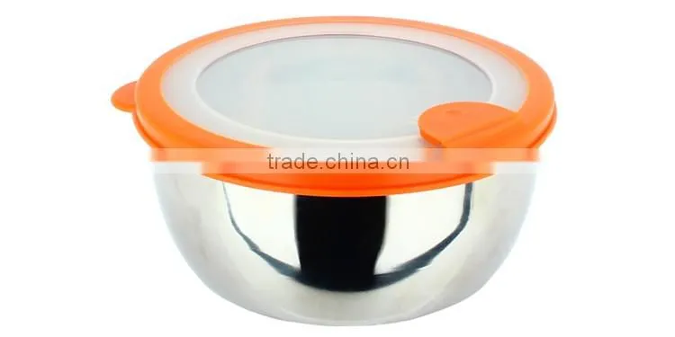 Home garden tableware series keep food fresh stainless steel container food bowl for picnic party