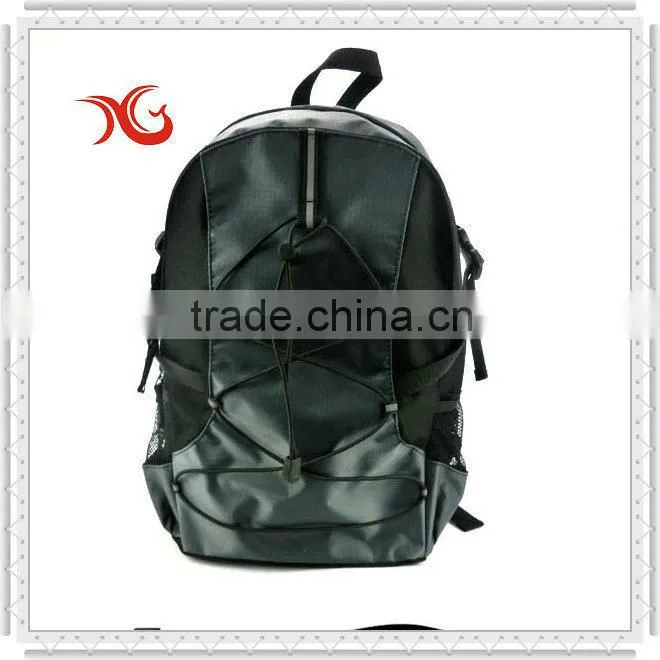 black simple sports backpack