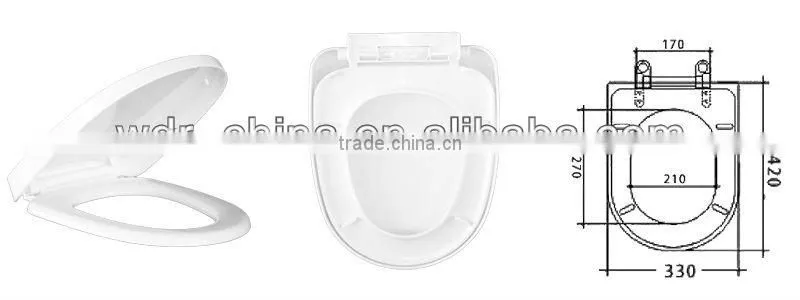 white PP material toilet seat cover made in china custom made toilet seats