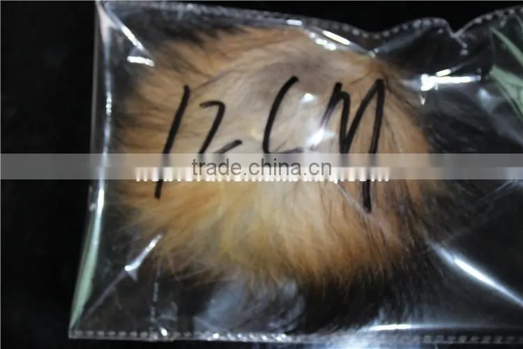 Natural Real Raccoon Fur Pom Poms For Shoes Bag Fur Cap Accessories