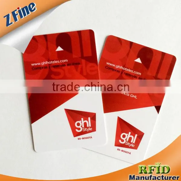 top sale sliver magnetic strip two in one pvc card