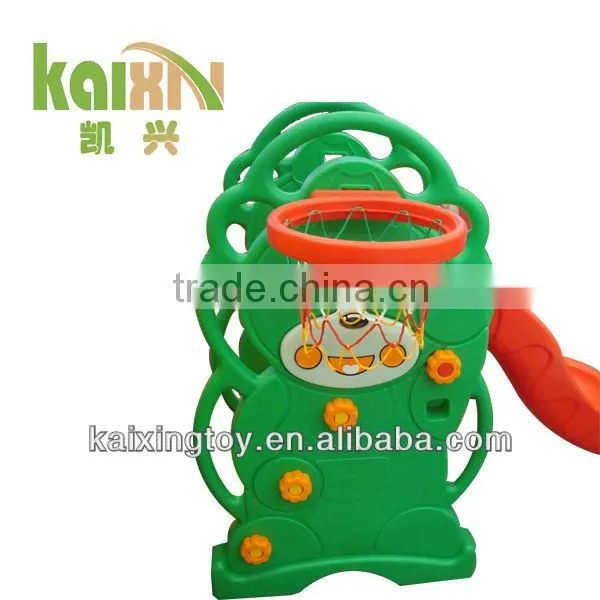 Amusement Park Children Playground Plastic Slide with Elephant Circles