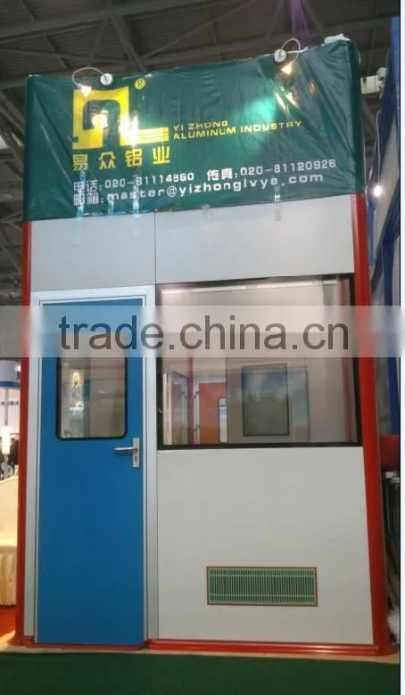 Aluminum framing extrusion profile for modular cleanroom system