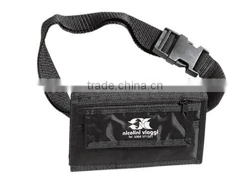 Outdoor nylon document holder with adjustable belt