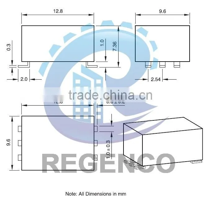 Surface Mount Line Matching Transformers SM-LP-5001 Series