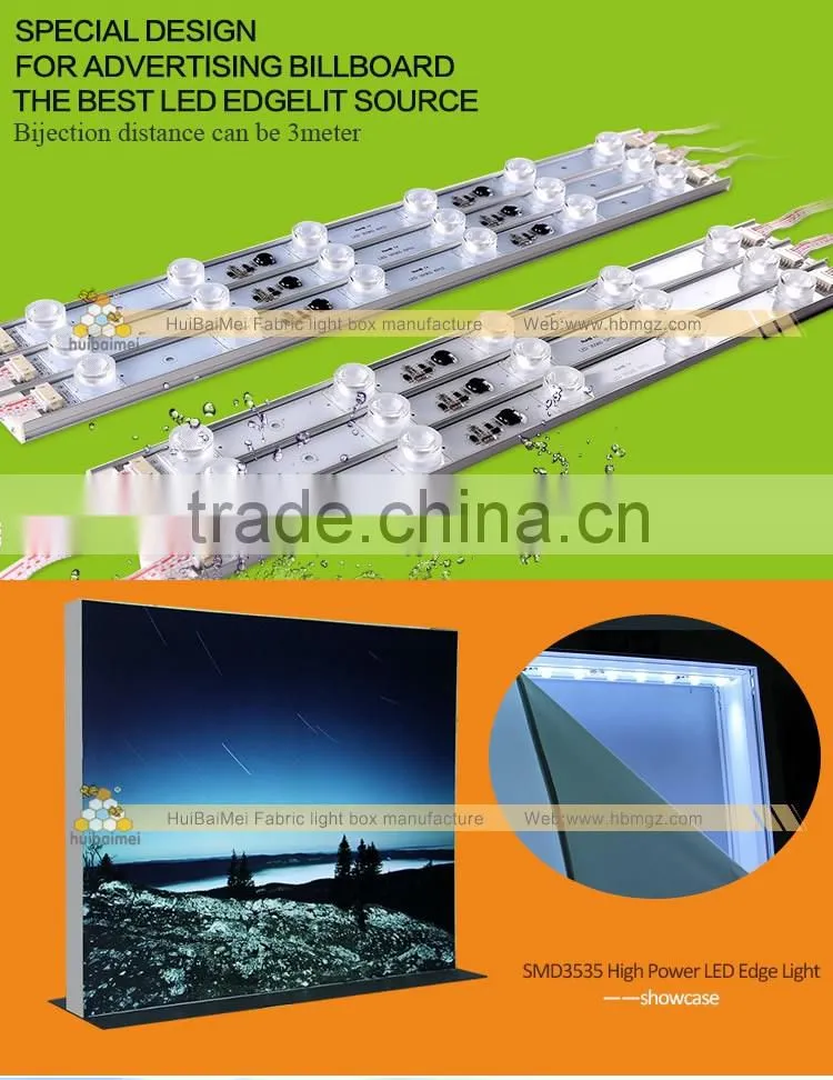 3 year warranty outdooor edge-lit led SMD3535 for double side light box