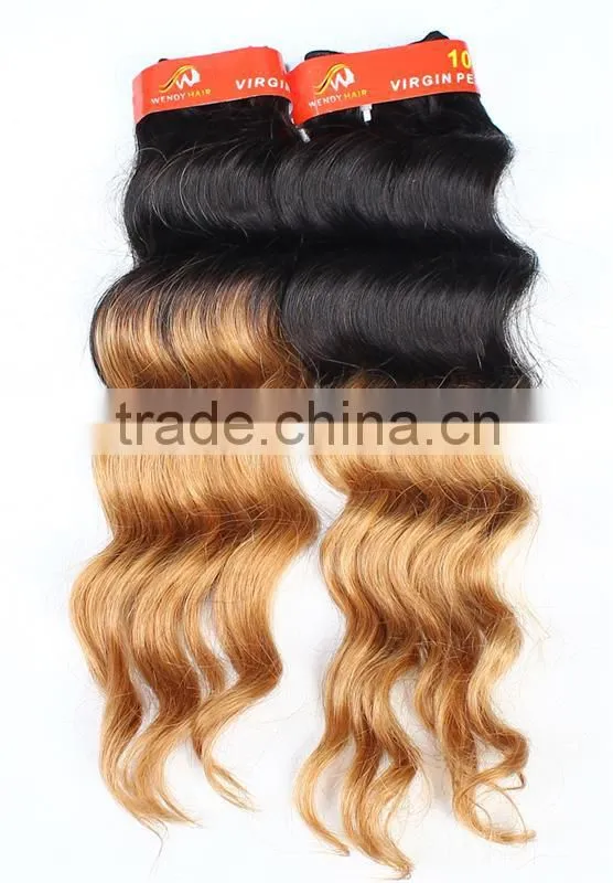 Deep Wave 18 inch peruvian hair weave for foreign trade