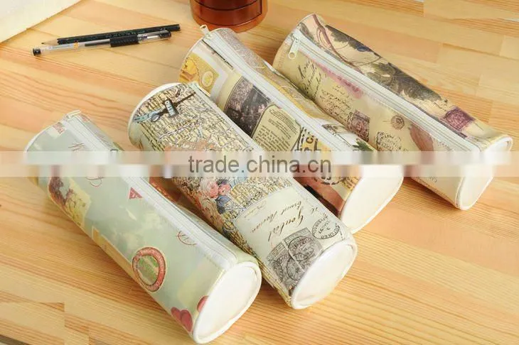cylinder pvc pencil packing bag