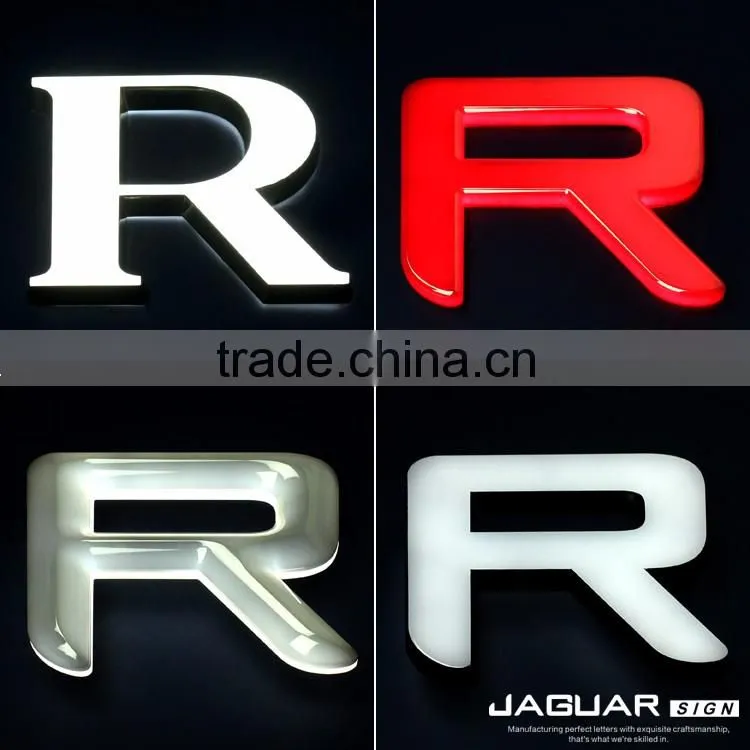 Manufacturer Supply Jaguar Custom Sign 3d Chrome letters & Numbers