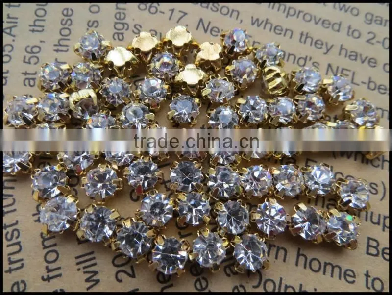 High quality crystal rhinestone claw! Wholesale rhinestone in settings!Bulk metal base rhinestone claw rhinestone in setting!!