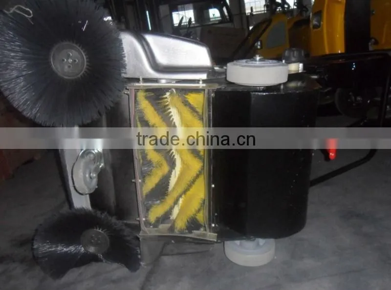 Small electric walk behind floor sweepers