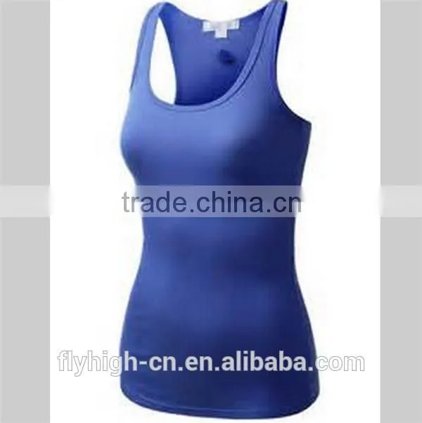ladies summer ribbed spandex racerback for women