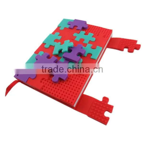 Silicone Notepad,Gummy Notebook Cover,Blocks Silicone Notepad