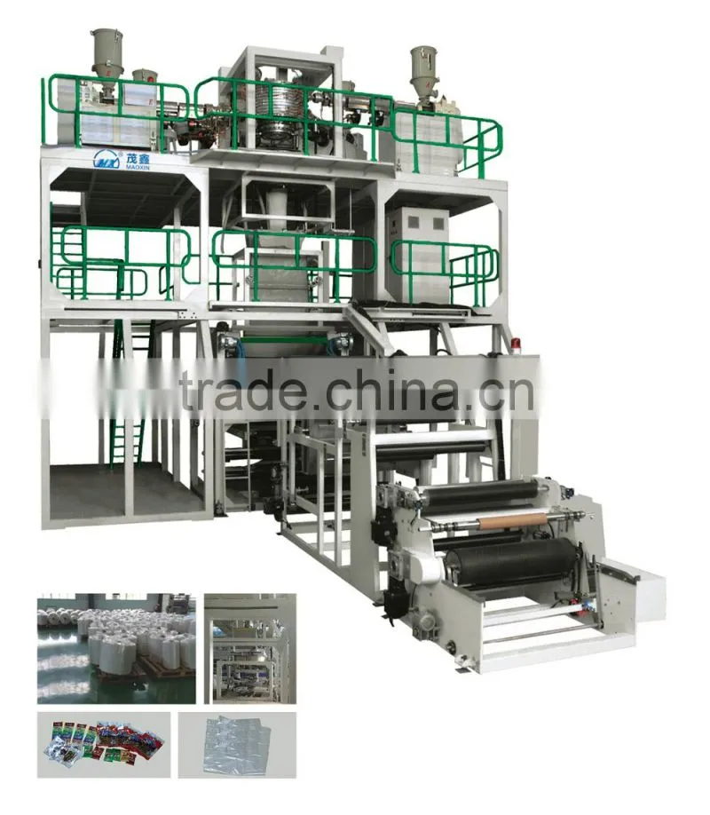 Film Blowing Machine with co-extrusion (rotary downward blowing)