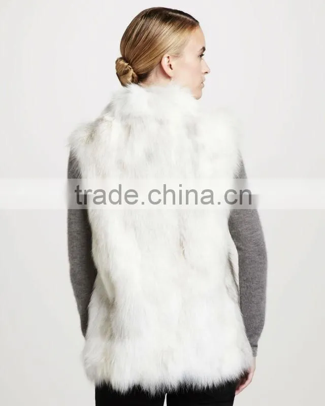 rabbit fur gilet
