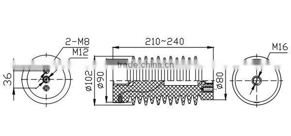 24kV voltage divider post insulators