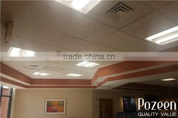 36W Single Lens, Perfert retroft flourenscent t8 600x600 surface led recessed troffer 2x2ft DLC listed 0-10V Dimming Standard