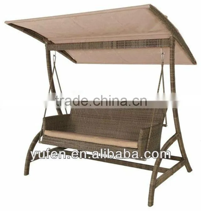 aluminum / iron fram rattan outdoor gazebo