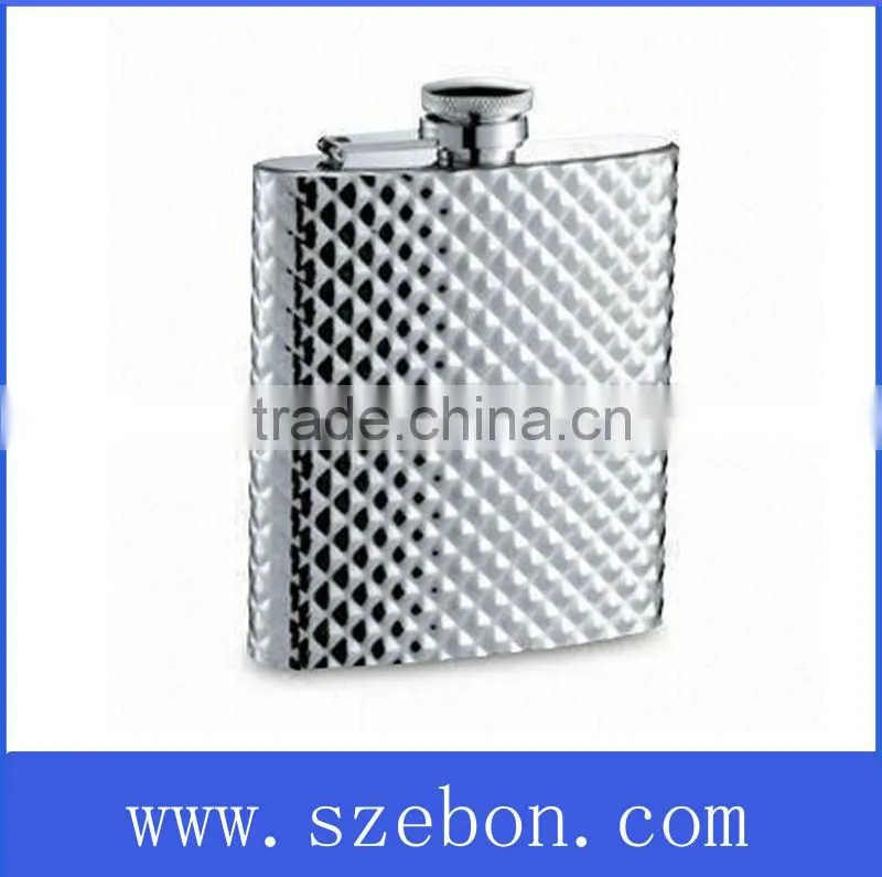 Stainless steel promotional hip flask