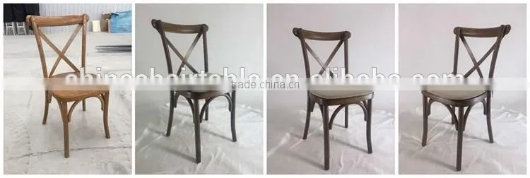 Beech Wood Cross Back Vineyard Chair For Dining Chair