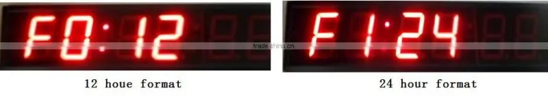 High brightness 5" led calendar clock,timer clock, digital clock