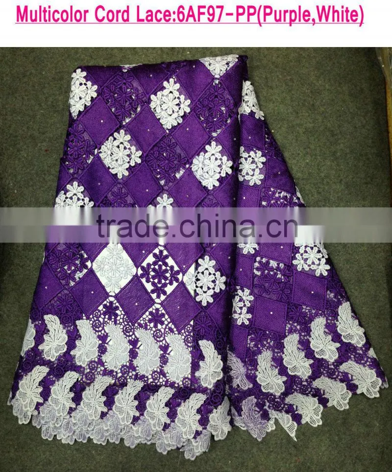 Trending style latest chemical lace sequin and beads lace fabric lace with rhinestones wedding dress