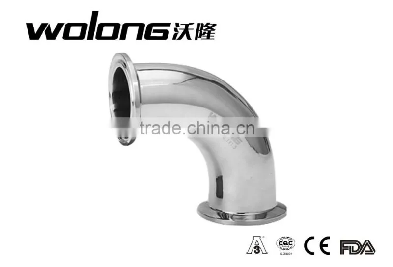 Stainless steel sanitary pipe fittings& clamp elbow