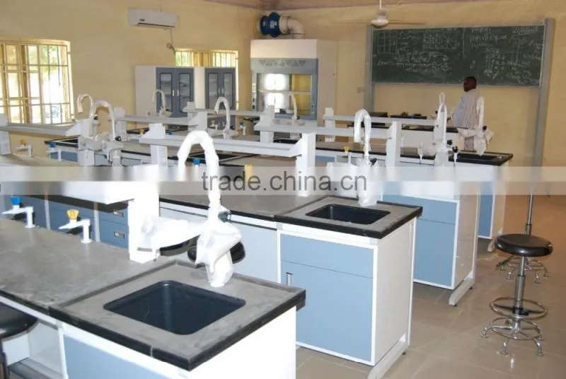 Medical laboratory side wall bench