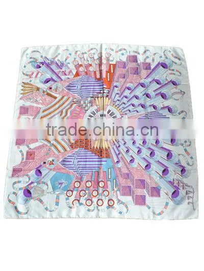 stock silk scarf foulard