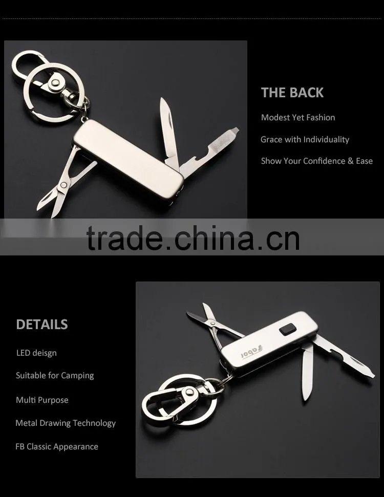 Customized Camping Multi Purpose LED Key Chain