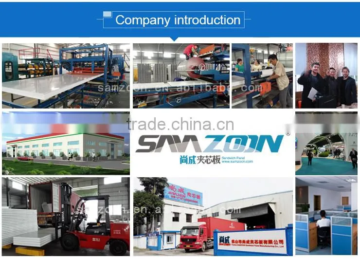 Fireproof and insulated metal faced fiber glass wool sandwich panel for wall board