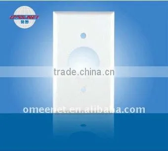 1Gang Plastic Single Wall Socket Receptacle Plate