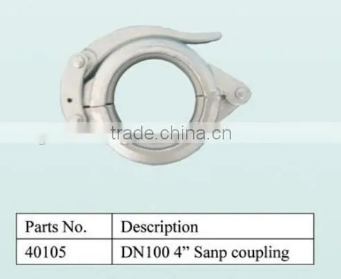 Putzmeister DN100 4"concrete pump pipe snap coupling clamp
