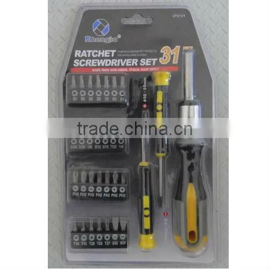 31pcs ratchet screwdriver set