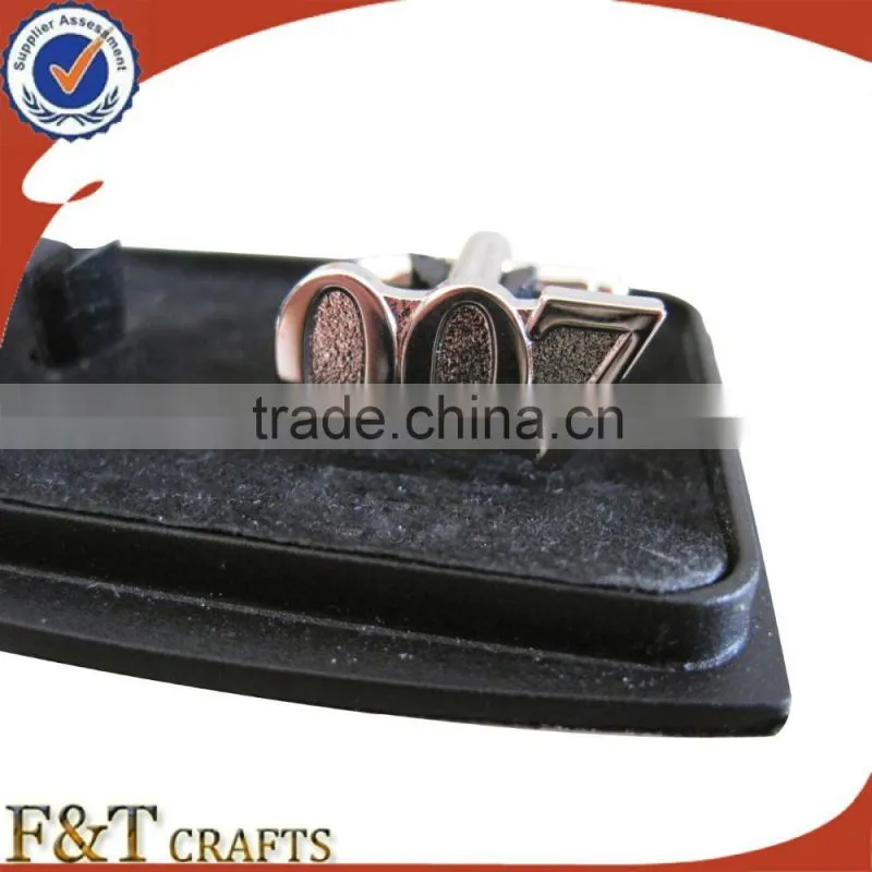New style hot sales soft enamel epoxy plating gold metal cufflink/cufflink manufacturer