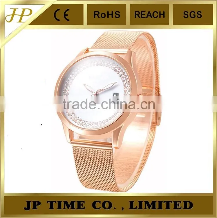 Japan Pc32 movement rose gold hands face gift rose field watch analog quartz