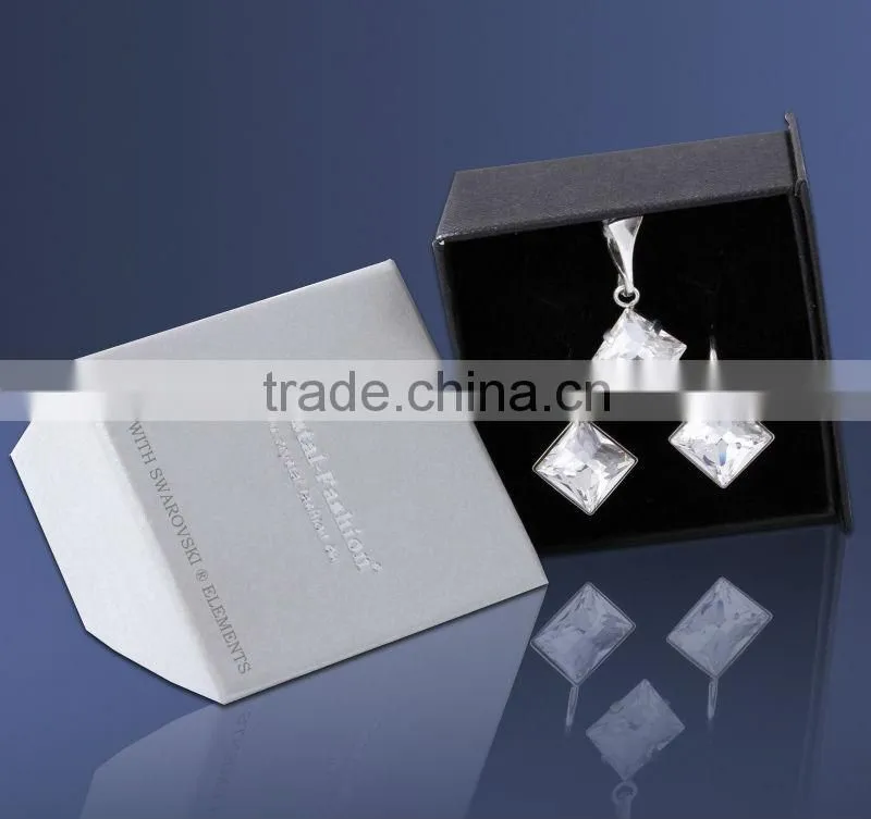 Professional custom handmade delicate and elegant design jewelry paper box for gift